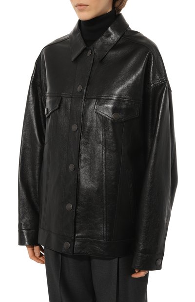 Кожаная куртка PRADA черного цвета по цене 510000 руб., арт. 58A091-1ZFE-F0002, фото 3 Кожаная куртка PRADA, арт. 58A091-1ZFE-F0002, фото 3