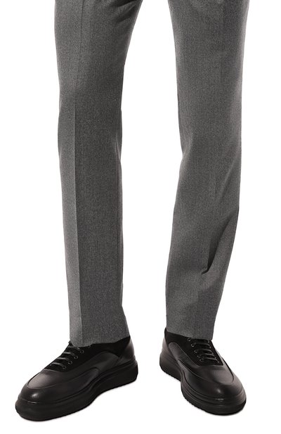 Кожан�ые кеды W.GIBBS, арт. 0325003/PIPER/VEL0UR W00LEN, фото 3