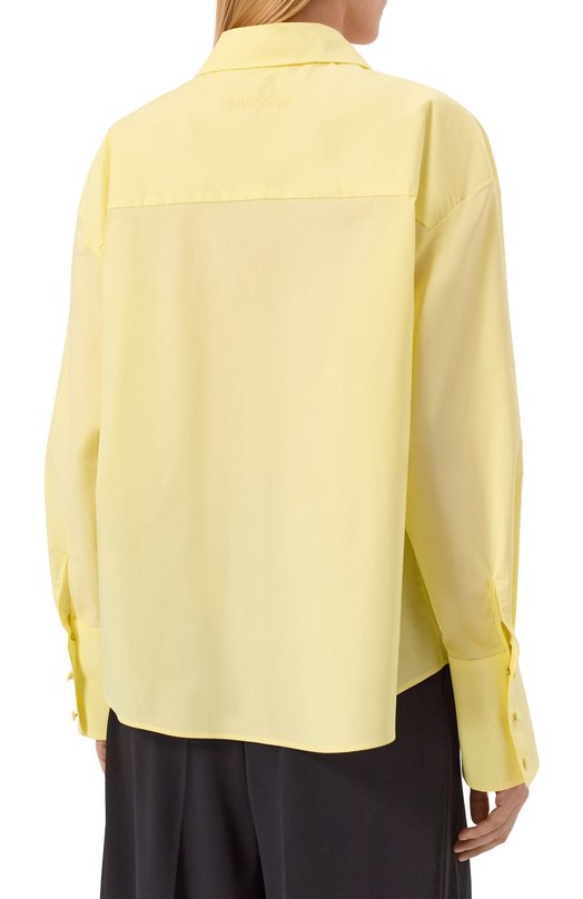 Хлопковая рубашка Zuhair Murad RSH26343/P0C0007 Жёлтый  RSH26343/P0C0007 Фото 4