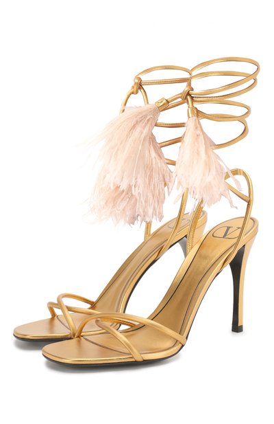 Кожаные босоножки rockstud flair VALENTINO, арт. TW0S0X92/LDJ, фото 1