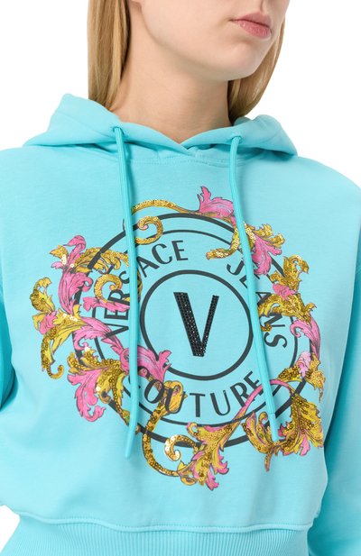 Хлопковое худи VERSACE JEANS COUTURE, арт. 78HAIC01/CF00C, фото 5