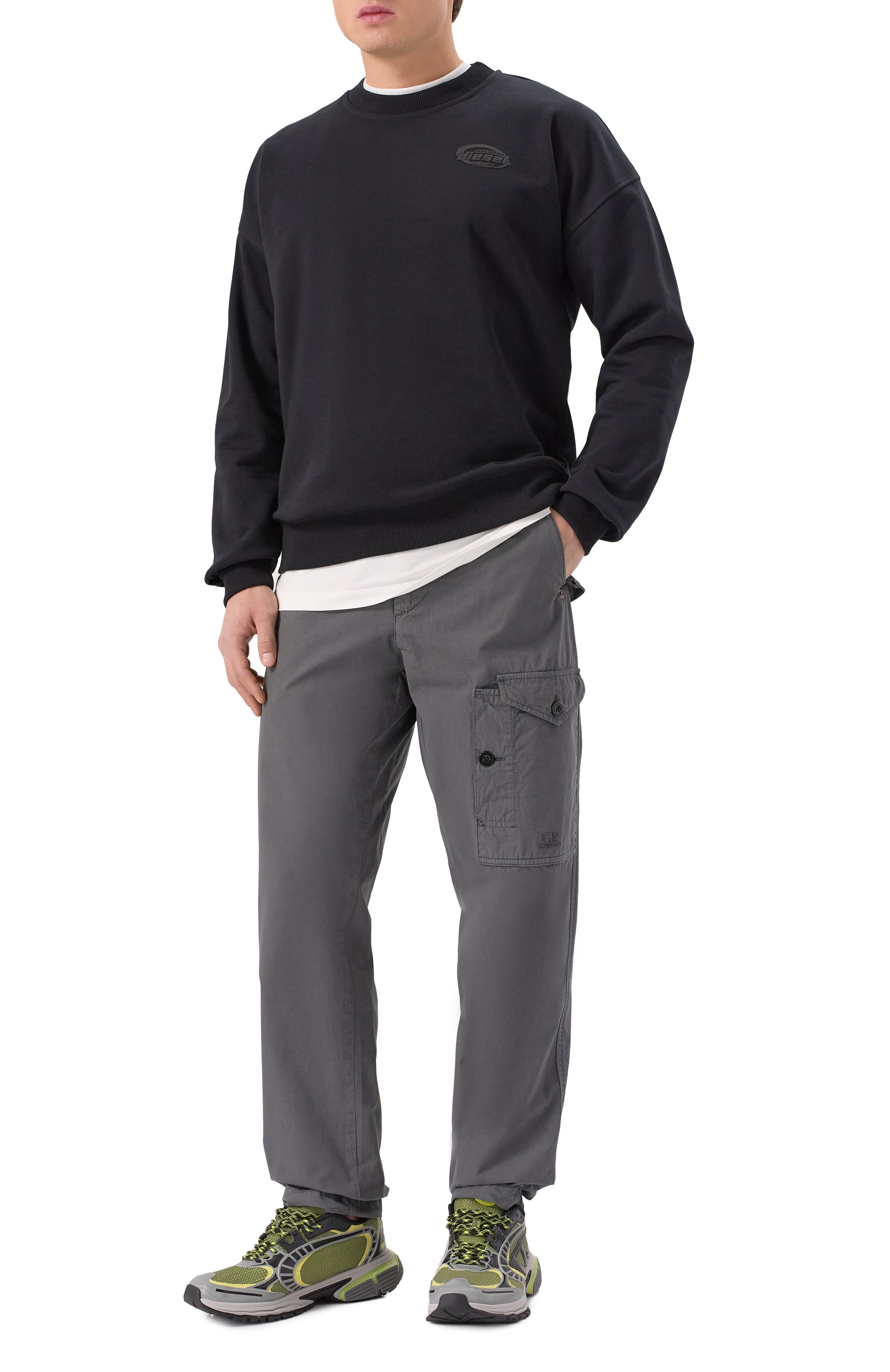 Хлопковые брюки C.P. COMPANY, арт. 18CMPA059A006475G, фото 2