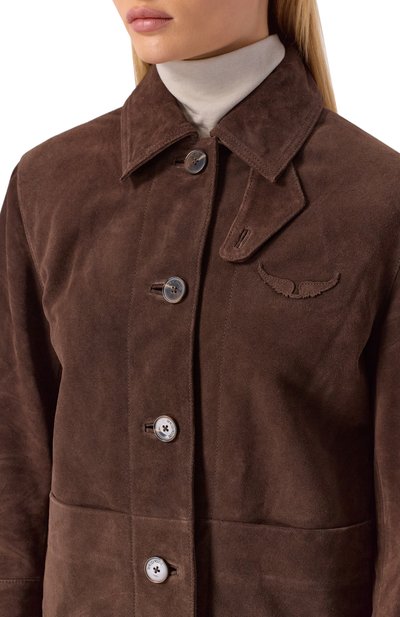 Замшевая куртка ZADIG AND VOLTAIRE, арт. RW0W01262, фото 5