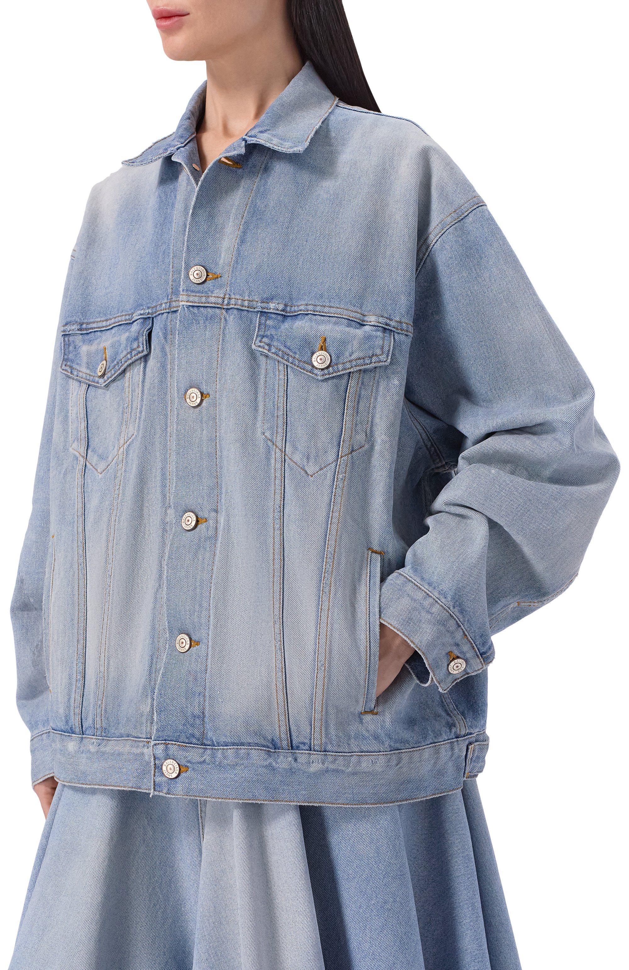 Джинсовая куртка BALENCIAGA, арт. 861410/TTWB1, фото 3