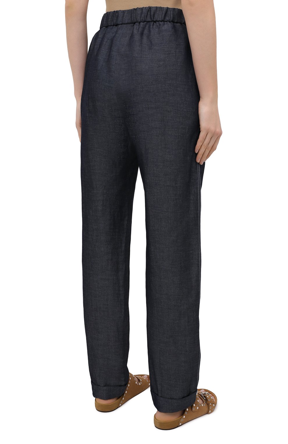 Брюки GIORGIO ARMANI синего цвета по цене 82650 руб., арт. 1SHPP0H2/T02GG, фото 4 Брюки GIORGIO ARMANI, арт. 1SHPP0H2/T02GG, фото 4