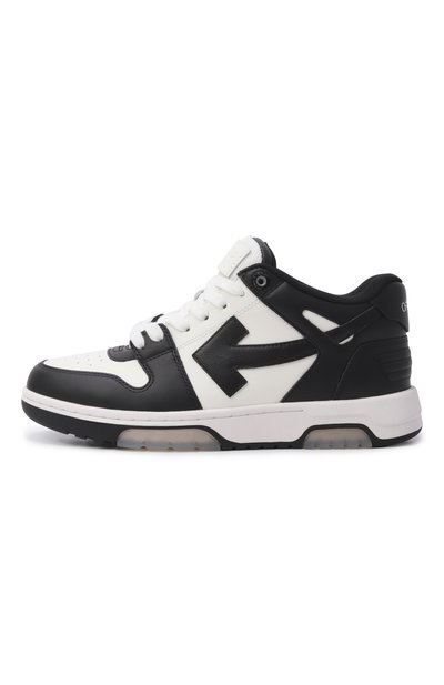 Кожаные кеды out of office OFF-WHITE, арт. 0WIA259C99LEA006, фото 4