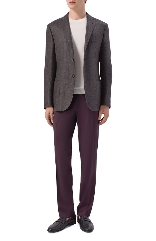 Шерстяные брюки Berwich ZIP/1/ZG1456X Бордовый  ZIP/1/ZG1456X Фото 2