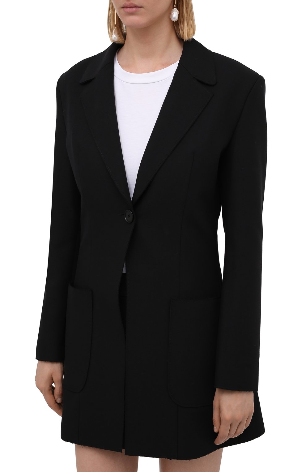 Жакет MSGM черного цвета по цене 62750 руб., арт. 3141MDG11 217602, фото 3 Жакет MSGM, арт. 3141MDG11 217602, фото 3