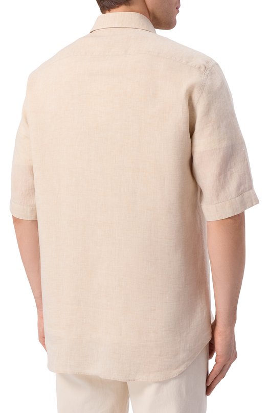 Льняная рубашка Stefano Ricci MC007892/BX2922 Бежевый  MC007892/BX2922 Фото 4