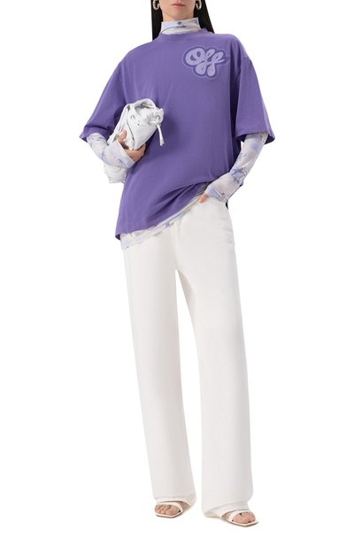 Хлопковая футболка OFF-WHITE, арт. 0WAA134S25JER0033749, фото 2