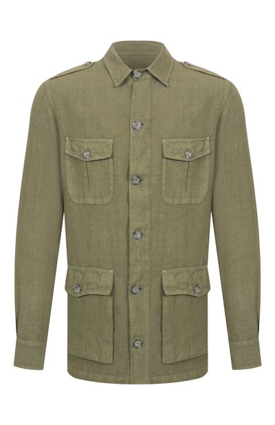 Мужская льняная куртка-рубашка 120% LINO, арт. 32ALIM89RH/0253/000