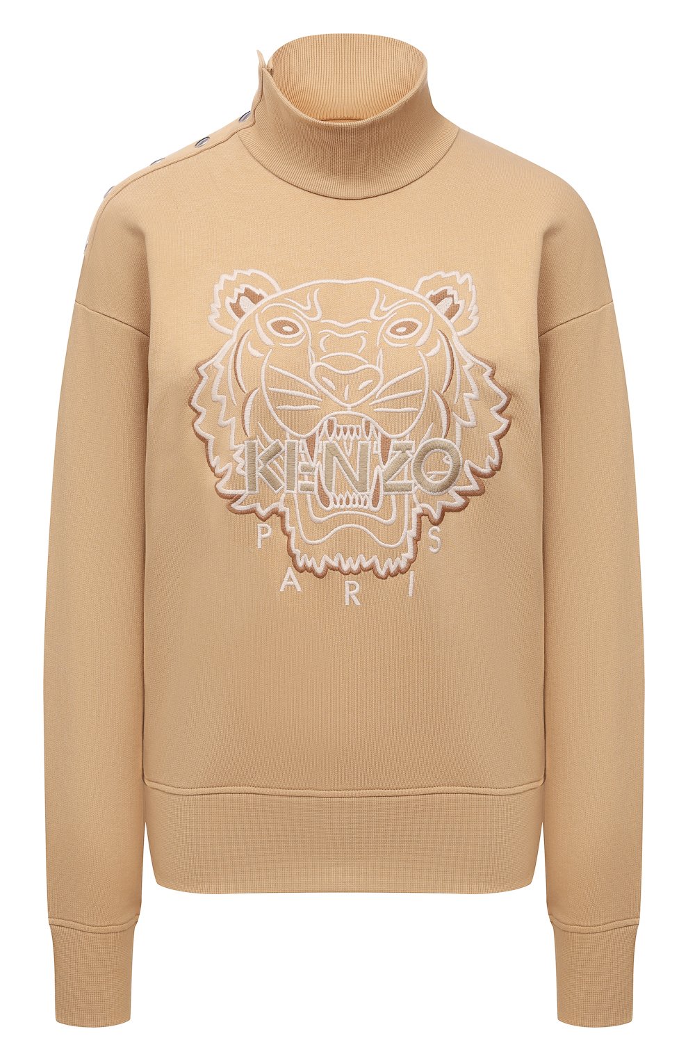 Хлопковый свитшот KENZO бежевого цвета по цене 33050 руб., арт. FB62SW6384XH, фото 1 Хлопковый свитшот KENZO, арт. FB62SW6384XH, фото 1