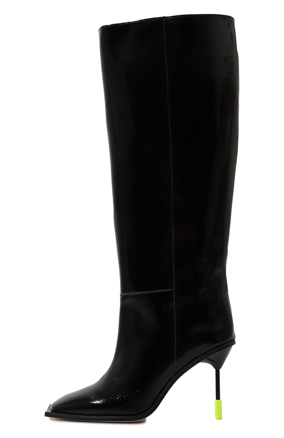 Кожаные сапоги MSGM черного цвета по цене 52900 руб., арт. 3541MDS111/479, фото 4 Кожаные сапоги MSGM, арт. 3541MDS111/479, фото 4