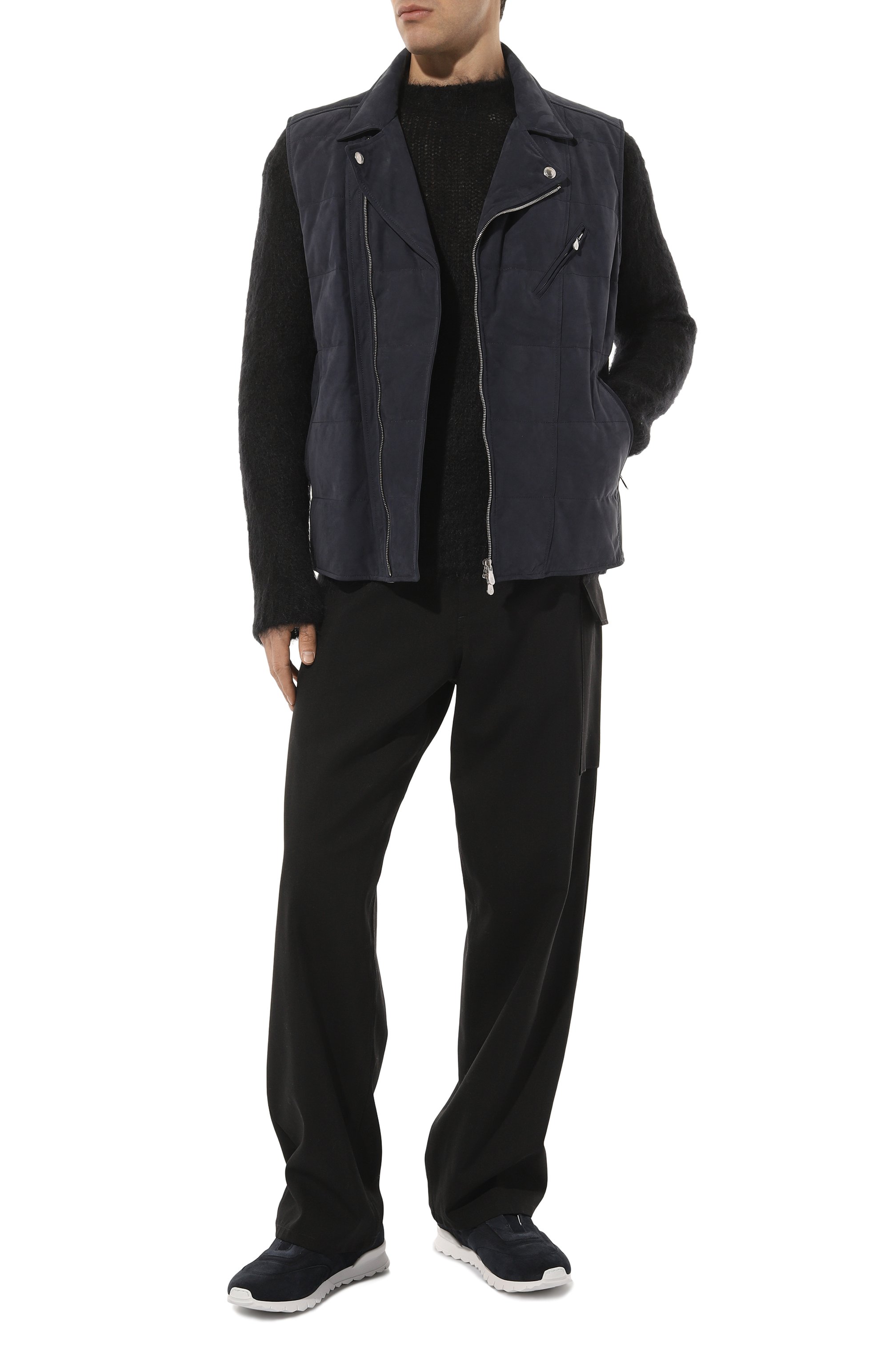 Замшевые кроссовки KITON, арт. USSA073N00977, фото 2