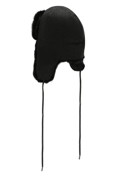 Кашемировая шапка-ушанка с меховой подкладкой CORNELIANI, арт. 840325-9829237/00, фото 2