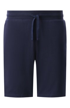 Мужские хлопковые шорты EMPORIO ARMANI темно-синего цвета, арт. EM000495/AF10781 | Фото 1 (Материал сплава: Проставлено; Материал внешний: Хлопок; Кросс-КТ: домашняя одежда; Нос: Не проставлено)