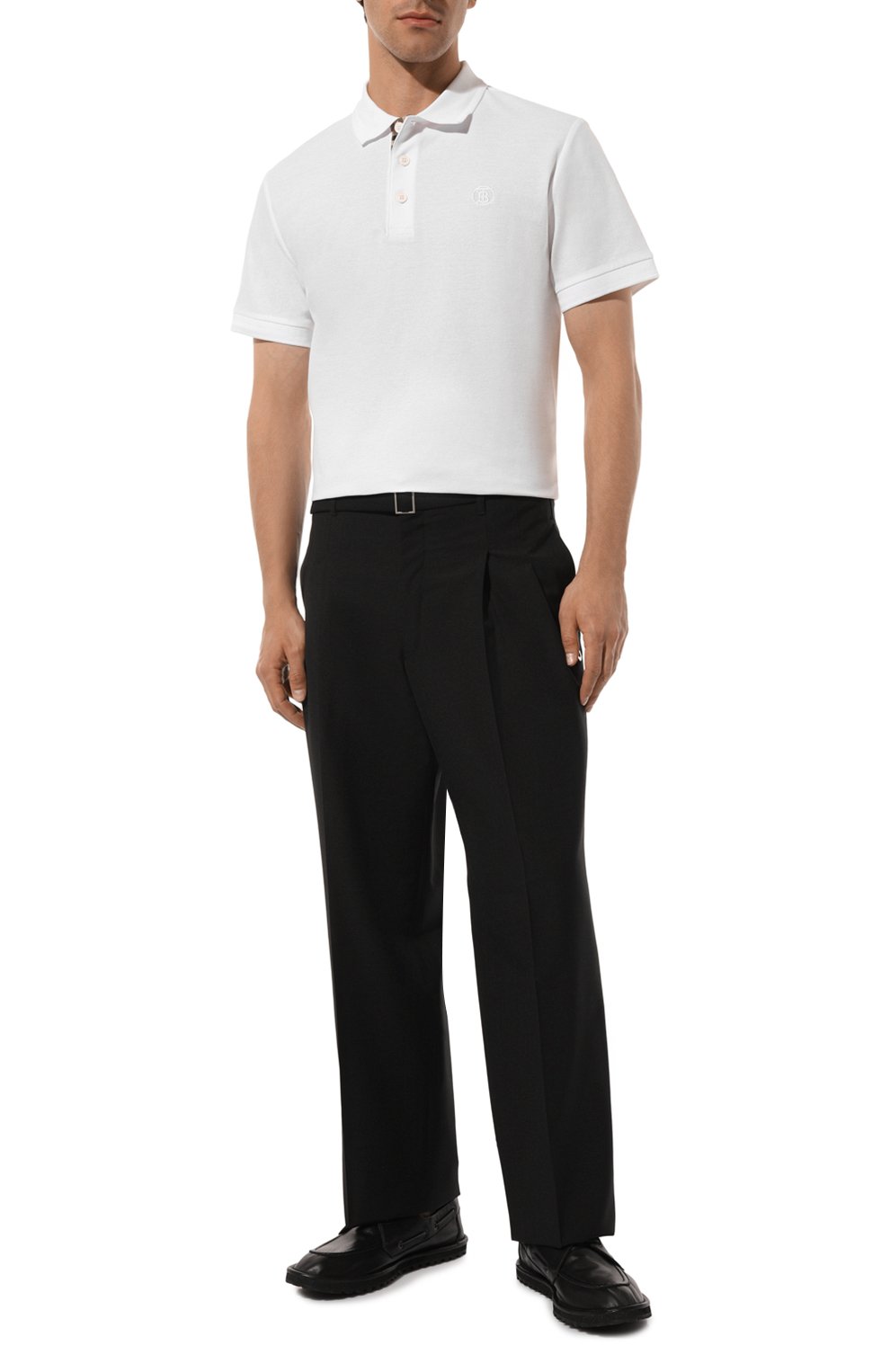 Хлопковое поло BURBERRY, арт. 8055229, фото 2