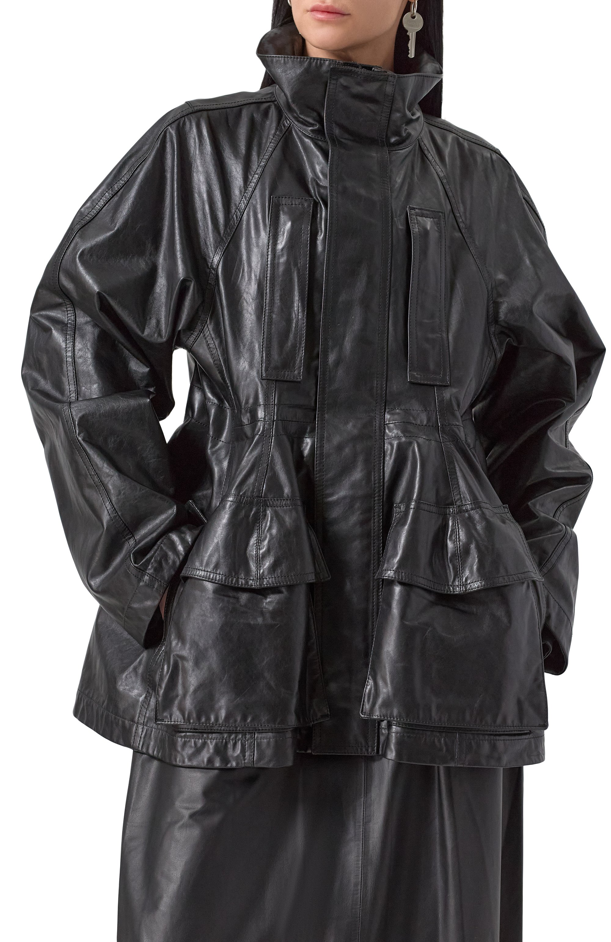 Кожаная куртка BALENCIAGA, арт. 805537/TRS13, фото 3