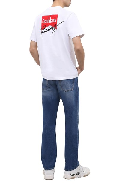 Хлопковая футболка CASABLANCA, арт. MF21-TS-001 WHITE-CASA RACING, фото 2