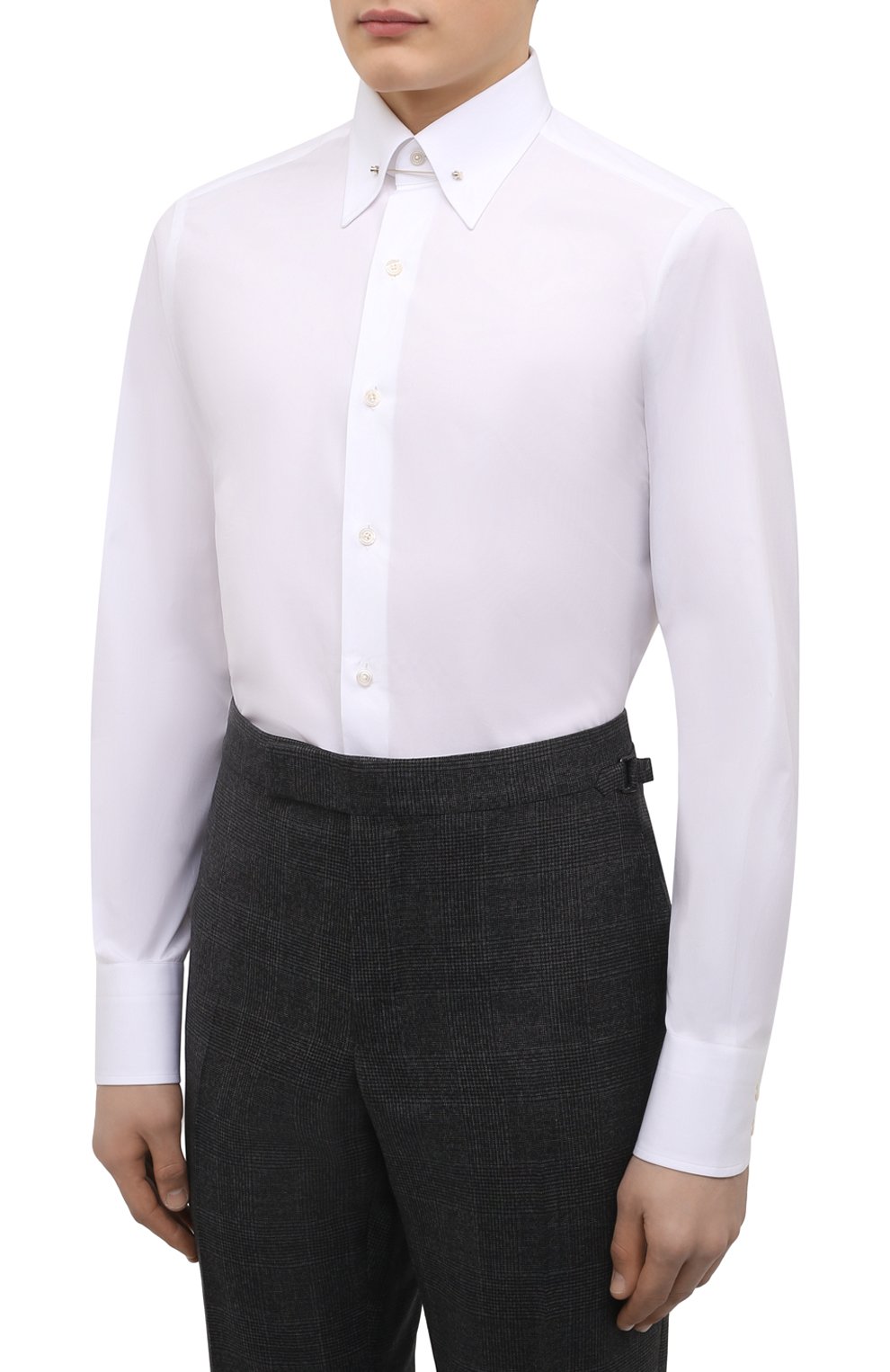 Хлопковая сорочка TOM FORD, арт. QFT000/94S3JA, фото 3