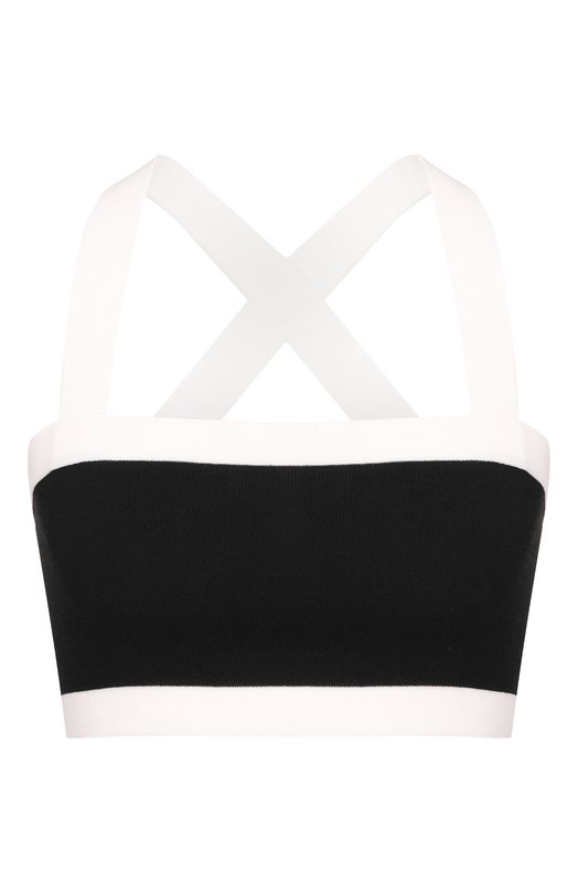 Топ из хлопка и вискозы Nina Ricci 26PMPU004/ML0596 Чёрный 26PMPU004/ML0596