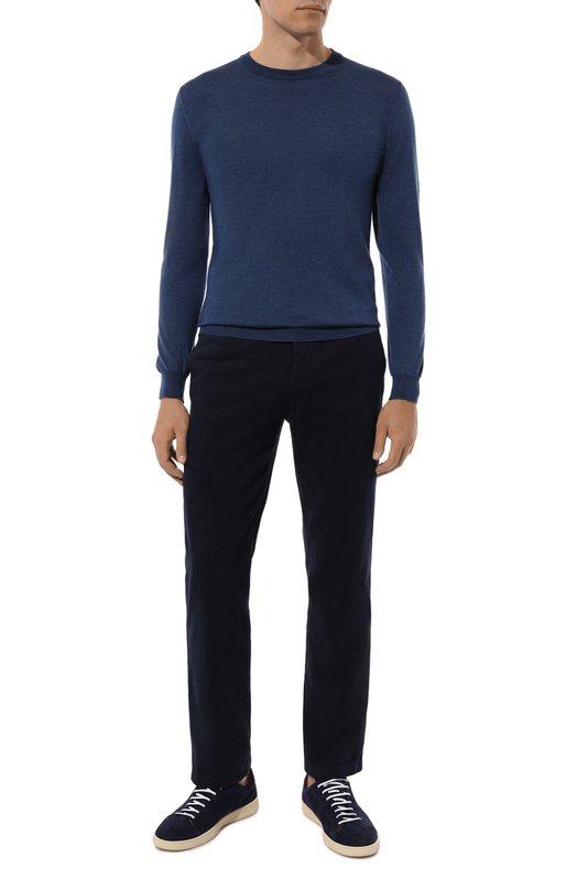Джемпер из кашемира и шерсти Kiton UMKXX02S182 Синий  UMKXX02S182 Фото 2