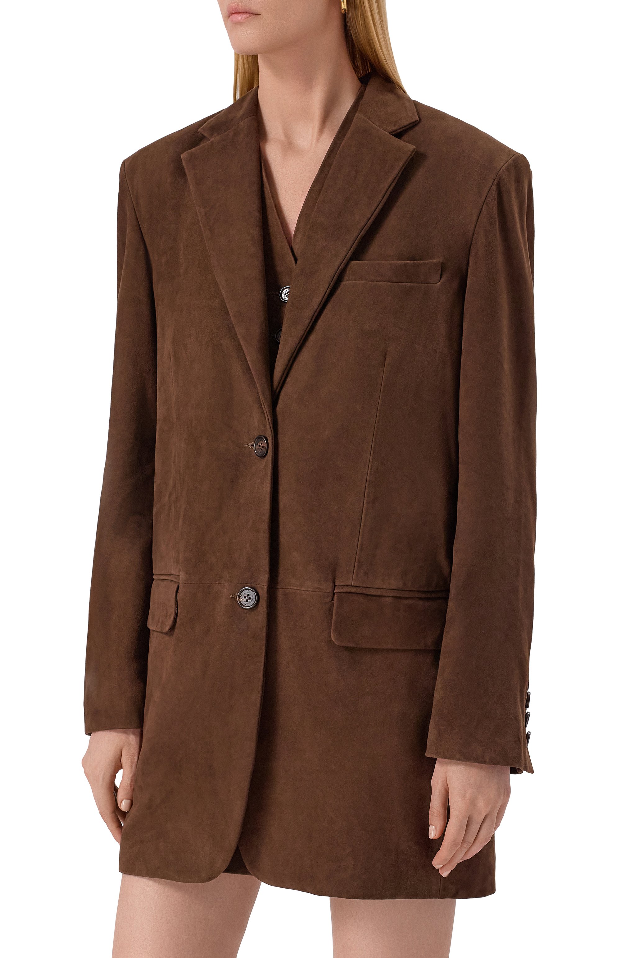 Замшевый жакет GIUSEPPE DI MORABITO, арт. 05FWJA123P 05366, фото 3