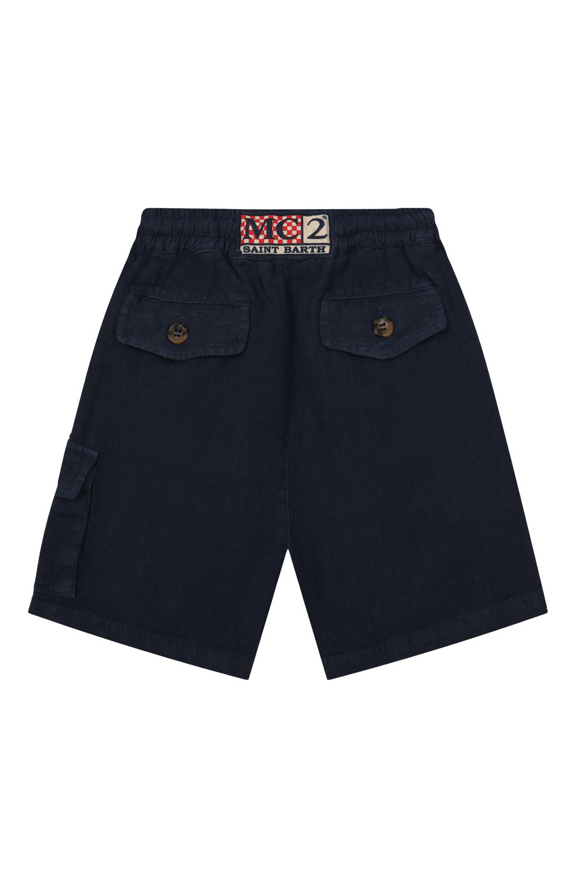 Льняные шорты-карго MC2 SAINT BARTH, арт. STBK MARSEILLE JR/00338H, фото 2