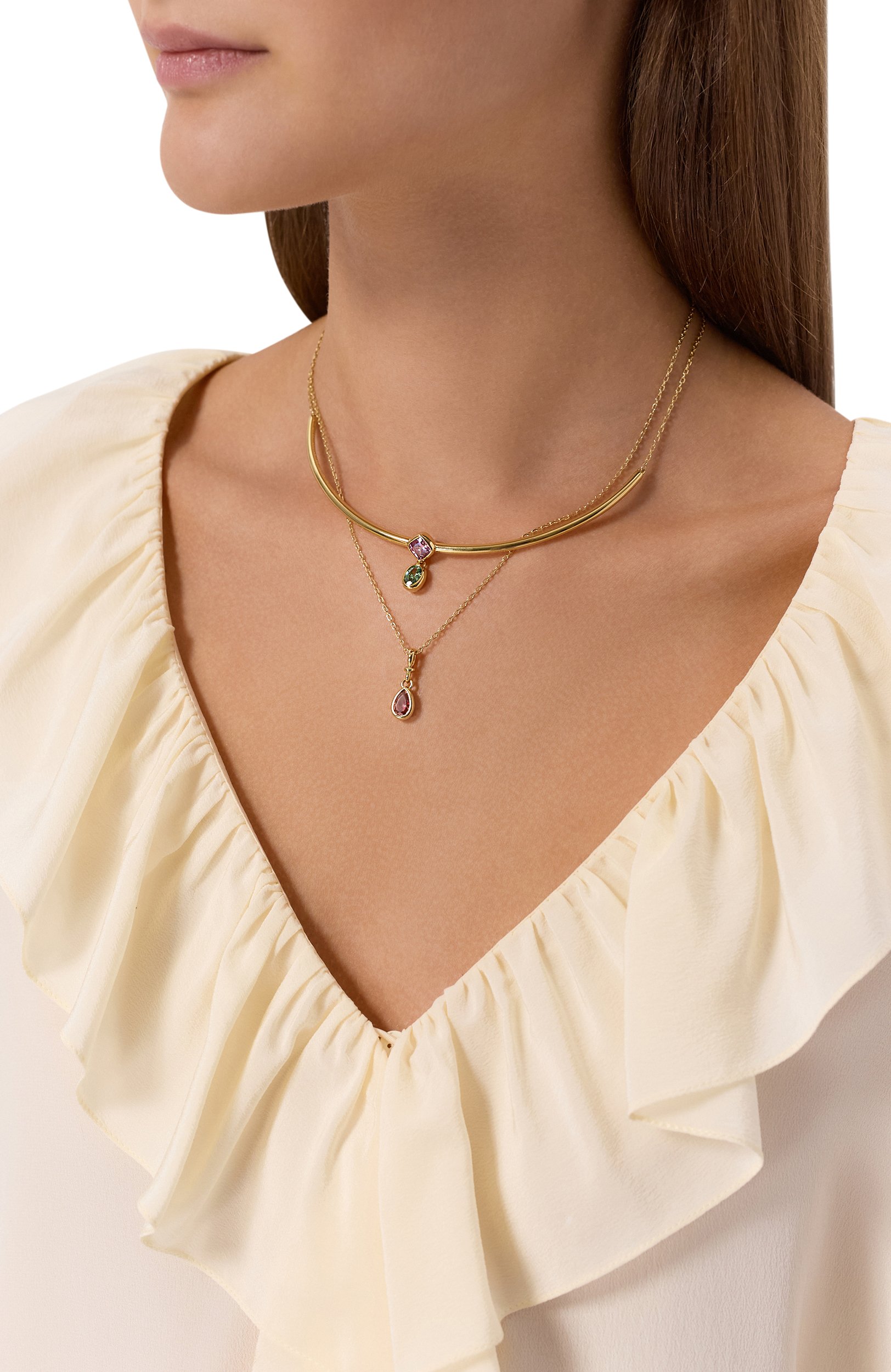 Колье imber SWAROVSKI золотого цвета по цене 29950 руб., арт. 5753273, фото 2 Колье imber SWAROVSKI, арт. 5753273, фото 2