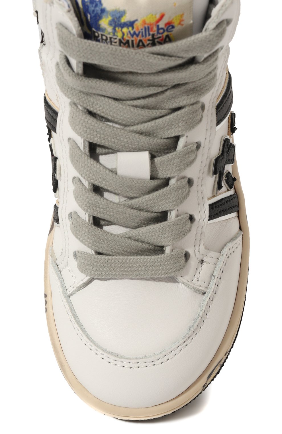 Высокие кеды из кожи PREMIATA WILL BE, арт. 18321839/WALLY HI/20-26, фото 4