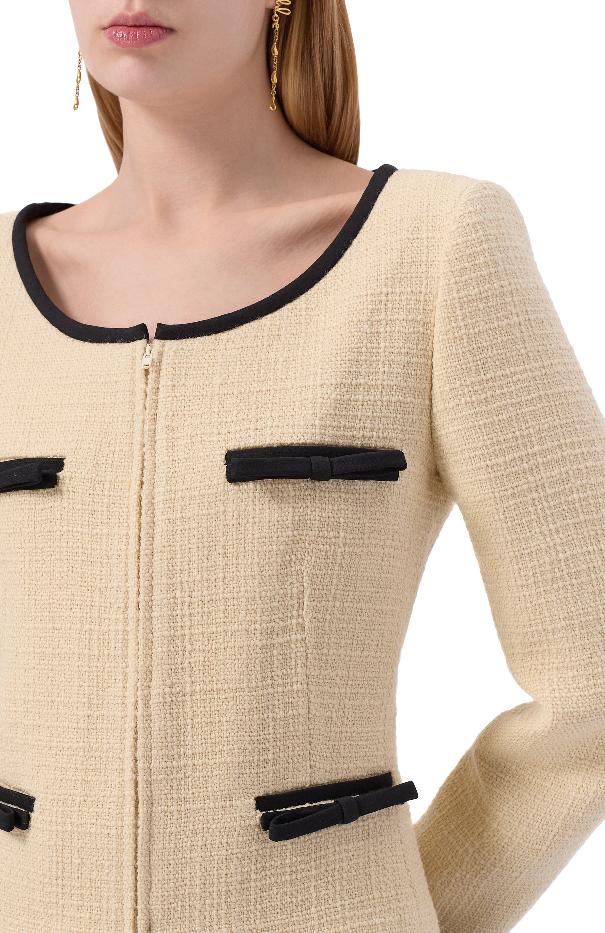 Твидовый жакет VALENTINO, арт. 7B0CE4T5/90Y, фото 5