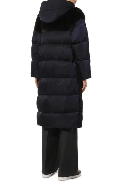 Пуховик с меховой отделкой PRADA, арт. 29X817-1YDK-F0AI7-211, фото 4