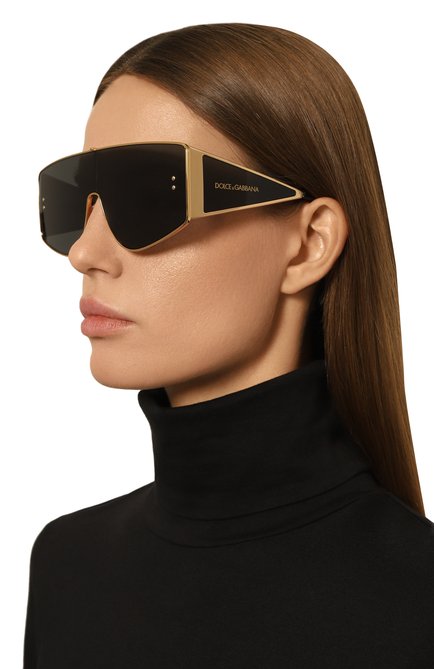Женские солнцезащитные очки DOLCE & GABBANA черного цвета, арт. 2305-02/87 | Фото 2 (Региональные ограничения белый список (Axapta Mercury): Не проставлено; Нос: Не проставлено)