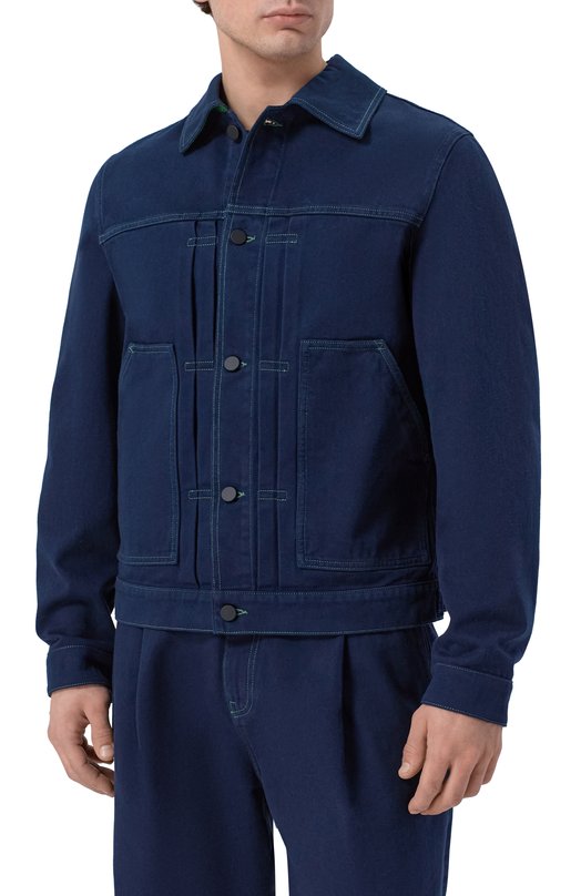 Джинсовая куртка Kiton UGK161K0730H Синий  UGK161K0730H Фото 3