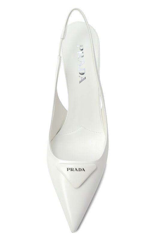Кожаные туфли Prada 1I901M/055 Белый  1I901M/055 Фото 6