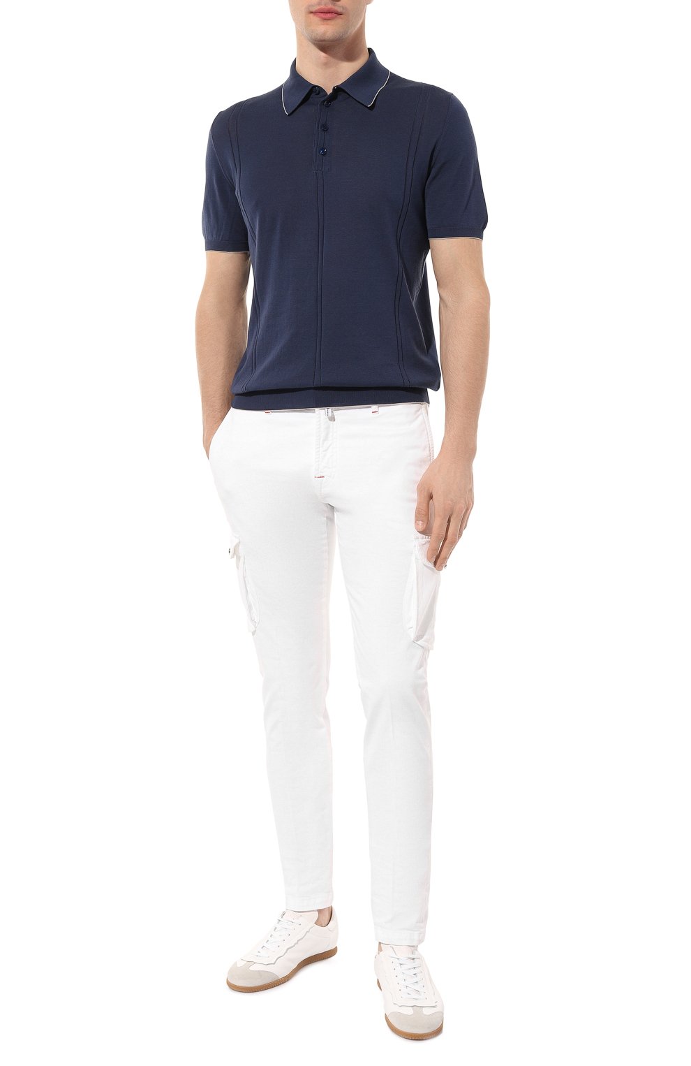 Хлопковые брюки-карго KITON, арт. UFPPCAJ0738B, фото 2