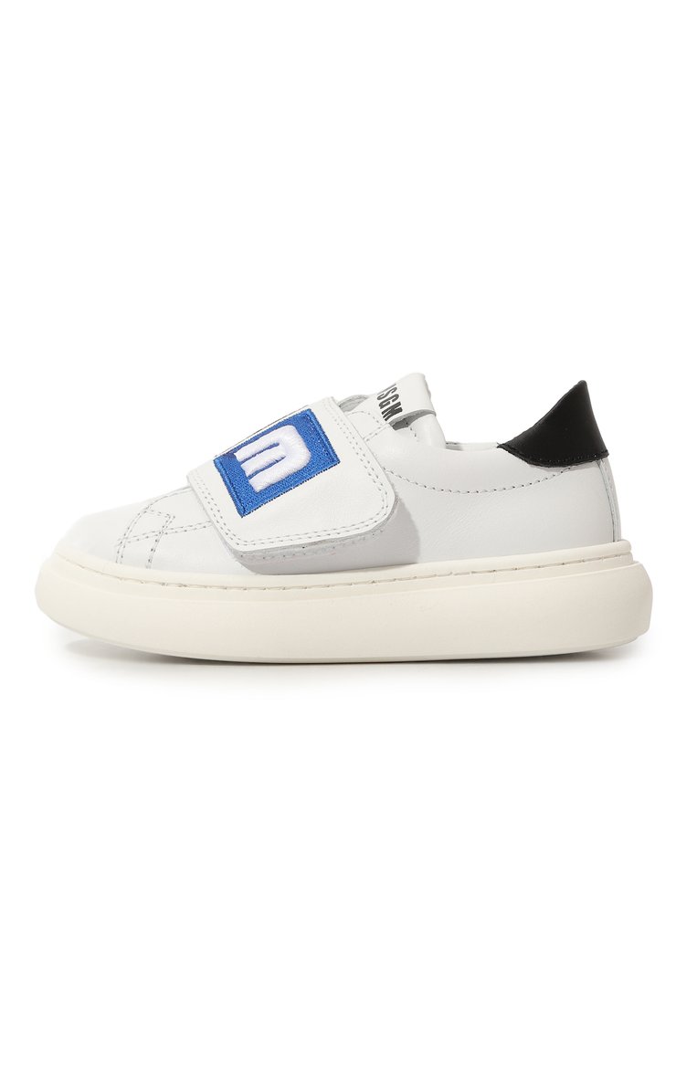Детские кожаные кеды MSGM KIDS белого цвета, арт. 76230/20-27 | Фото 2 (Нос: Не проставлено; Материал внутренний: Натуральная кожа; Материал внешний: Натуральная кожа; Автоматизация состава: Проставле�но)