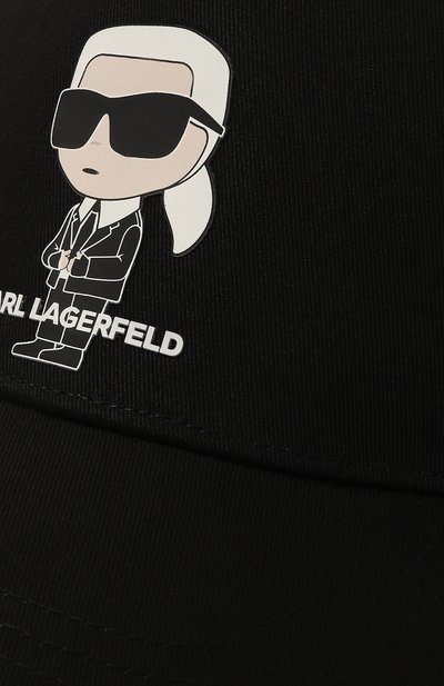 Хлопковая бейсболка KARL LAGERFELD KIDS, арт. Z30141, фото 3