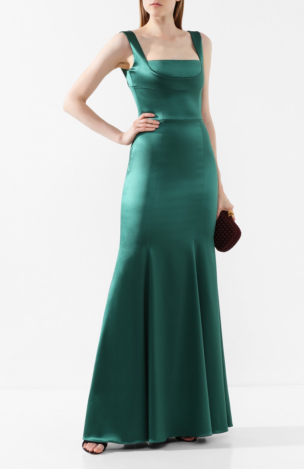 Атласное платье DOLCE & GABBANA, арт. F6G40T/FURHH, фото 2