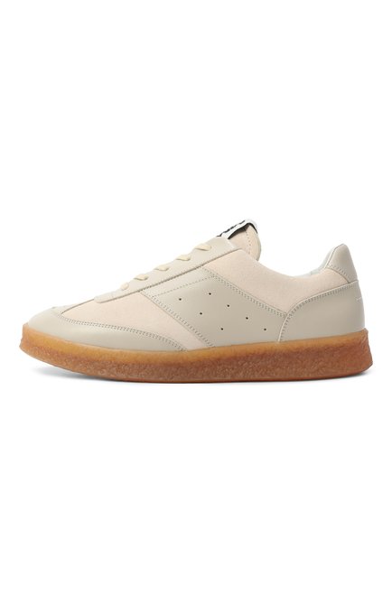 Женские кожаные кеды court MM6, арт. S59WS0160/P0673