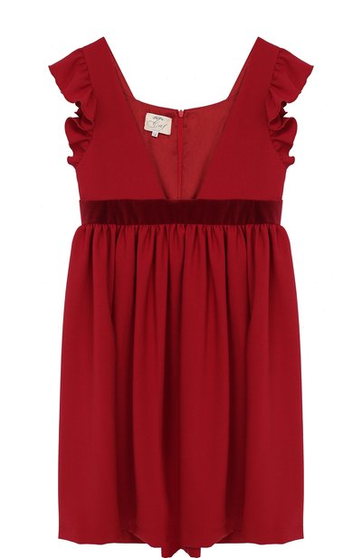 Платье с оборками и бархатной отделкой CAF, арт. 306-FP/12A-14A, фото 1