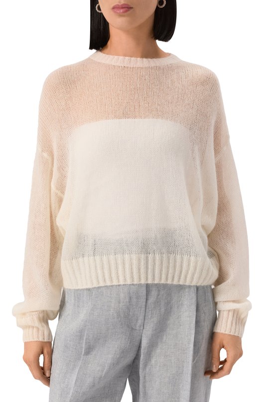 Свитер Brunello Cucinelli M2I776830 Кремовый  M2I776830 Фото 3