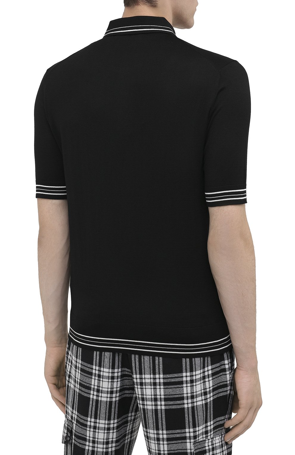 Шелковое поло DOLCE & GABBANA, арт. GXA45T/JASNJ, фото 4