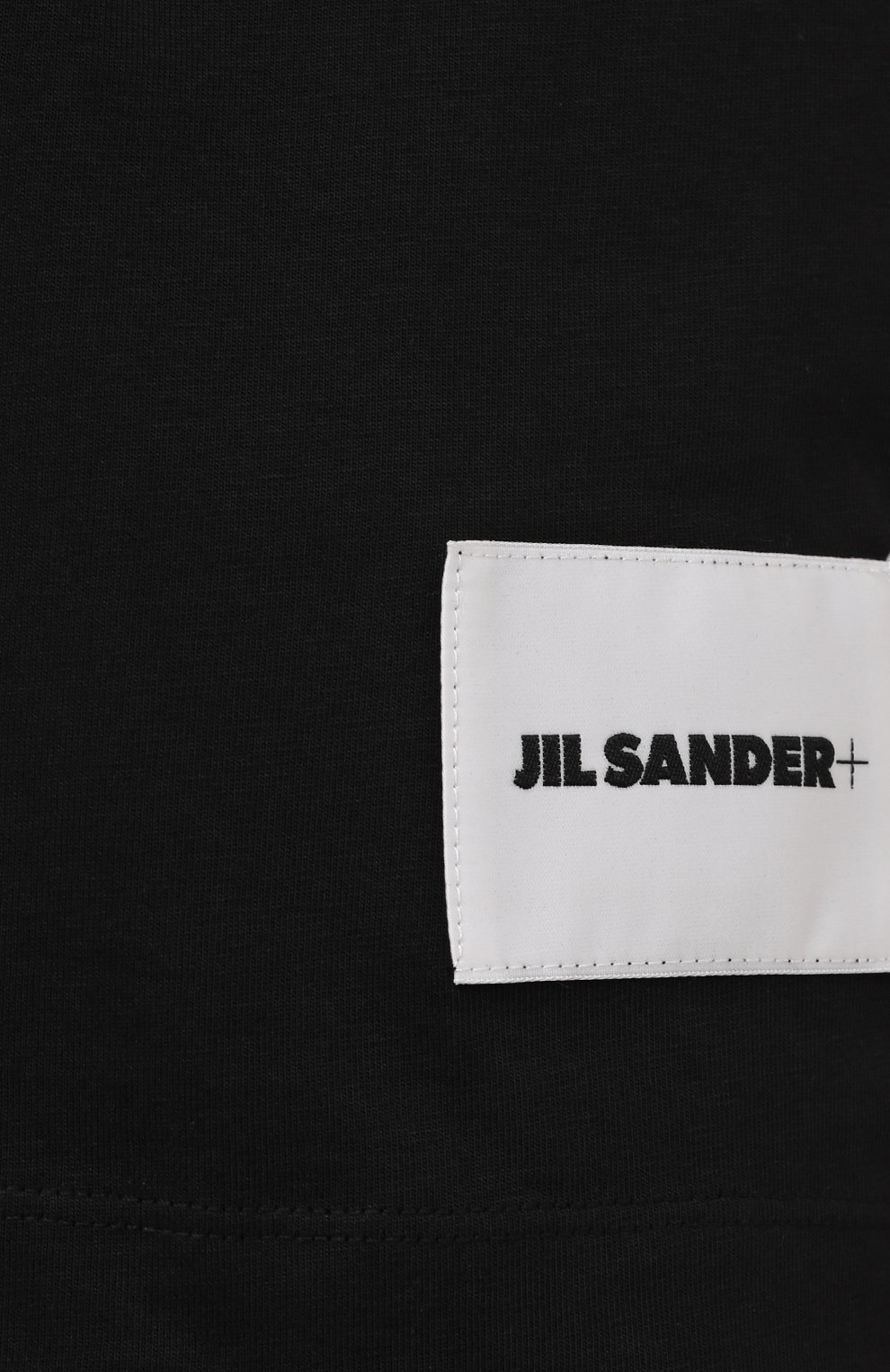 Комплект из трех хлопковых футболок JIL SANDER черного цвета по цене 39550 руб., арт. JPPT706540-WT248808, фото 5 Комплект из трех хлопковых футболок JIL SANDER, арт. JPPT706540-WT248808, фото 5