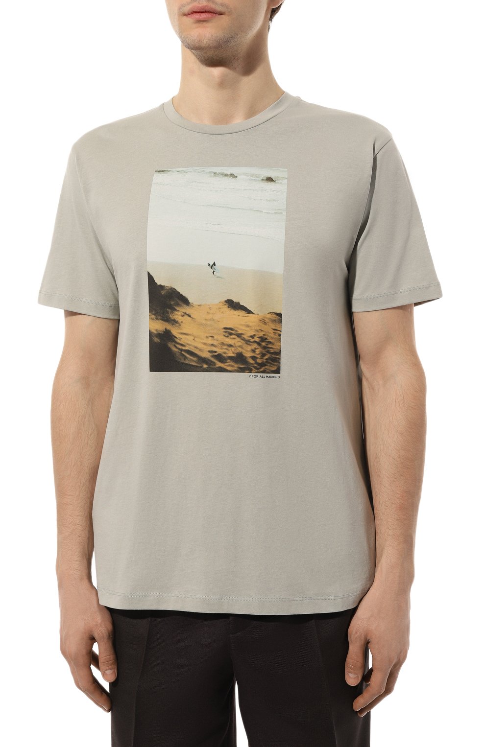 Хлопковая футболка 7 FOR ALL MANKIND, арт. JSLM332PPB, фото 3