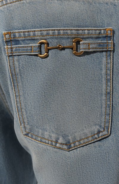 Джинсы GUCCI голубого цвета по цене 86150 руб., арт. 681289/XDBQ5, фото 5 Джинсы GUCCI, арт. 681289/XDBQ5, фото 5