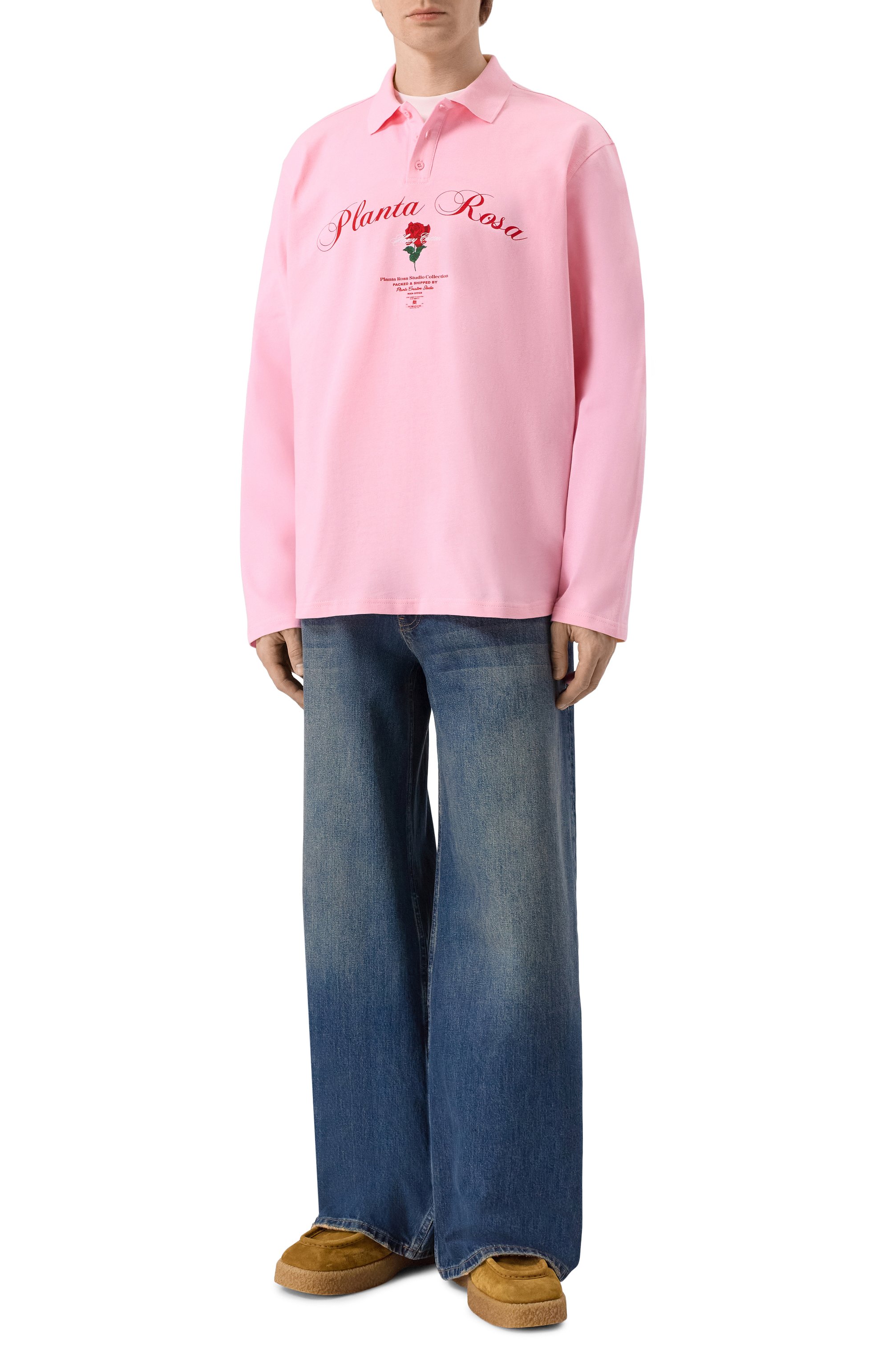 Хлопковое поло PLANTA ROSA, арт. PR/POLOLONG/ROSE/220, фото 2