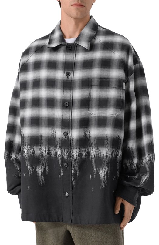 Хлопковая рубашка Juun.J JC5864P115 Серый  JC5864P115 Фото 3