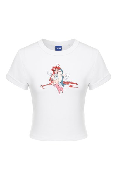 Женская хлопковая футболка HUGO BLUE, арт. 50545062