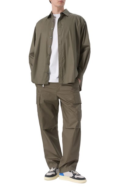 Хлопковые брюки-карго DARKPARK хаки цвета по цене 63150 руб., арт. MTR19/FAC77, фото 2 Хлопковые брюки-карго DARKPARK, арт. MTR19/FAC77, фото 2